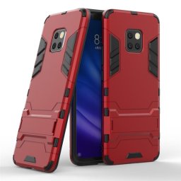 Хибриден гръб със стойка за Huawei Mate 20 Pro - червен