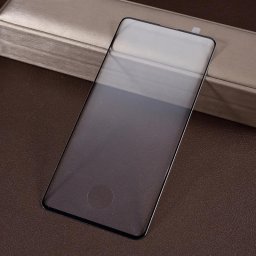 Извит 3D удароустойчив стъклен протектор покриващ целия екран за Samsung Galaxy S10+ - цвят черен