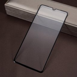 Извит 3D удароустойчив стъклен протектор покриващ целия екран за Huawei P30 - цвят черен