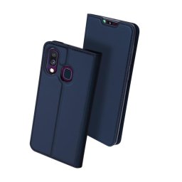 Тънък калъф страничен flip марка DUX DUCIS за Samsung Galaxy A40 – тъмно син
