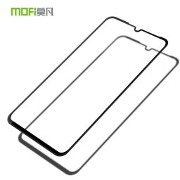 Извит 3D удароустойчив стъклен протектор покриващ целия екран марка MOFI за Huawei P30 Lite - цвят черен