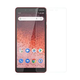 Удароустойчив стъклен протектор за Nokia 1 Plus - цвят прозрачен