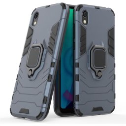 Хибриден гръб със стойка за Huawei Y5 2019 - стоманено син