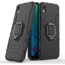 Хибриден гръб със стойка за Huawei Y5 2019 - черен