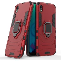 Хибриден гръб със стойка за Huawei Y5 2019 - червен