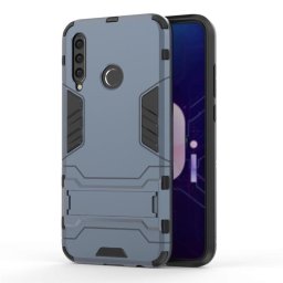Хибриден гръб със стойка за Honor 20 Lite - стоманено син