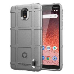 Подсилен силиконов гръб за Nokia 1 Plus - сив