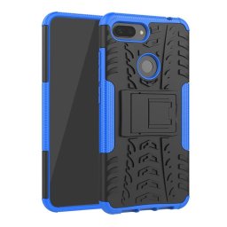 Двупластов гръб със стойка за Xiaomi Mi 8 Lite - син