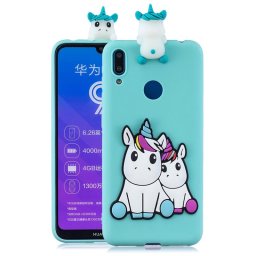 Силиконов гръб за Huawei Y7 2019 - еднорози