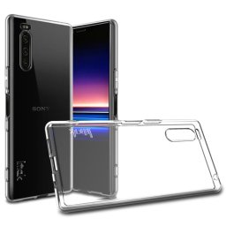 Силиконов гръб марка IMAK за Sony Xperia 5 - прозрачен + протектор за екран
