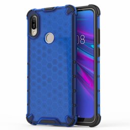 Хибриден гръб с ромбоидна шарка за Huawei Y6 2019 - син
