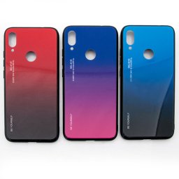 Силиконов кейс със стъклен гръб за Xiaomi Redmi Note 7