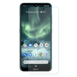 Удароустойчив стъклен протектор за Nokia 7.2 - цвят прозрачен
