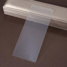 Удароустойчив стъклен протектор покриващ целия екран за Sony Xperia 1 - цвят прозрачен