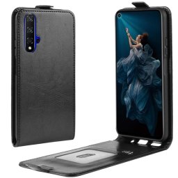 Кожен калъф flip за Huawei Nova 5T - черен