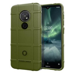 Подсилен силиконов гръб за Nokia 7.2 - тъмно зелен