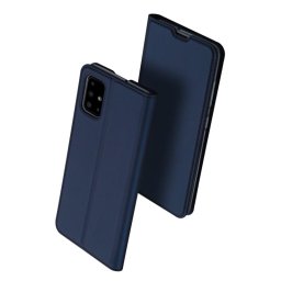 Тънък калъф страничен flip марка DUX DUCIS за Samsung Galaxy A51 – тъмно син