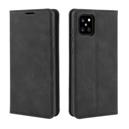 Кожен калъф тип портмоне за Samsung Galaxy Note 10 Lite - черен