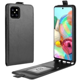 Кожен калъф flip за Samsung Galaxy Note 10 Lite - черен