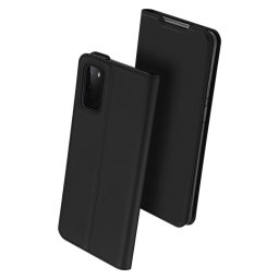 Тънък калъф страничен flip марка DUX DUCIS за Samsung Galaxy S20 – черен