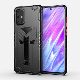 Хибриден гръб със стойка за Samsung Galaxy S20+ - черен