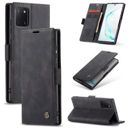 Калъф страничен flip марка CASEME за Samsung Galaxy Note 10 Lite – черен