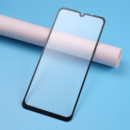 Удароустойчив стъклен протектор покриващ целия екран за LG K40s - цвят черен