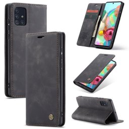 Калъф страничен flip марка CASEME за Samsung Galaxy A71 – черен