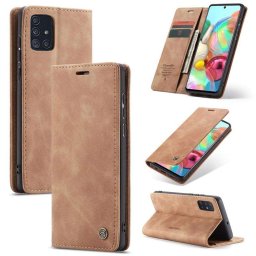 Калъф страничен flip марка CASEME за Samsung Galaxy A71 – бежов