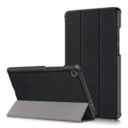 Кожен калъф със сгъващ се капак за Lenovo Tab M8 - черен
