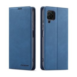 Кожен калъф тип портмоне марка FORWENW за Huawei P40 Lite - син
