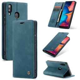 Калъф страничен flip марка CASEME за Samsung Galaxy A20e – син