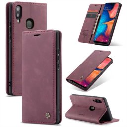 Калъф страничен flip марка CASEME за Samsung Galaxy A20e – червен