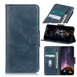 Кожен калъф тип портмоне за Nokia 1.3 - тъмно син