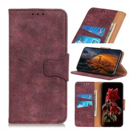 Кожен калъф тип портмоне за Nokia 1.3 - червен