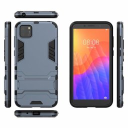 Хибриден гръб със стойка за Huawei Y5p - стоманено син