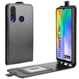 Кожен калъф flip за Huawei Y6p - черен