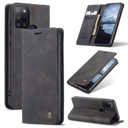 Калъф страничен flip марка CASEME за Samsung Galaxy A21s – черен