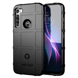 Подсилен силиконов гръб за Motorola One Fusion Plus - черен