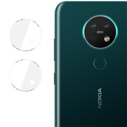 Два броя удароустойчив стъклен протектор за камера марка IMAK за Nokia 7.2