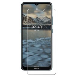 Удароустойчив стъклен протектор за Nokia 2.4 - цвят прозрачен
