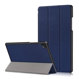 Кожен калъф със сгъващ се капак за Samsung Galaxy Tab A7 10.4 (2020) - тъмно син