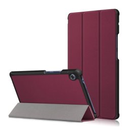 Кожен калъф със сгъващ се капак за Huawei MatePad T8 8 инча - винено червен