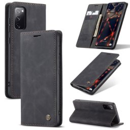 Калъф страничен flip марка CASEME за Samsung Galaxy S20 FE – черен