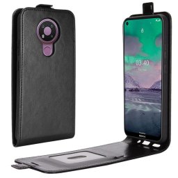 Кожен калъф flip за Nokia 3.4 - черен