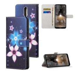 Калъф страничен флип за Nokia 2.4 - цветя