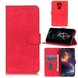 Калъф тип портмоне марка KHAZNEH за Motorola Moto G9 Play - червен