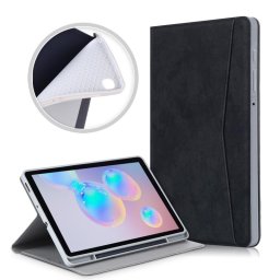 Кожен калъф за Samsung Galaxy Tab S6 Lite - черен