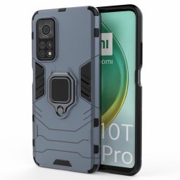 Хибриден гръб със стойка за Xiaomi Mi 10T 5G/10T Pro 5G - стоманено син