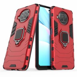 Хибриден гръб със стойка за Xiaomi Mi 10T Lite 5G - червен